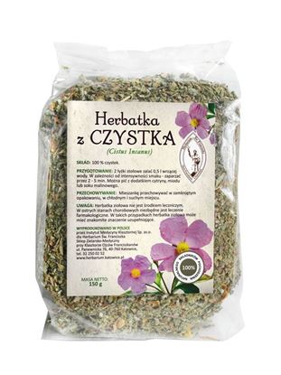 Obrazek Franciszkańska HERBATKA Z CZYSTKA (Cistus Incanus) 150g