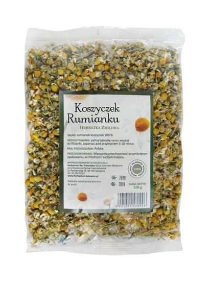 Obrazek Franciszkańska Herbatka ziołowa KOSZYCZEK RUMIANKU 100g