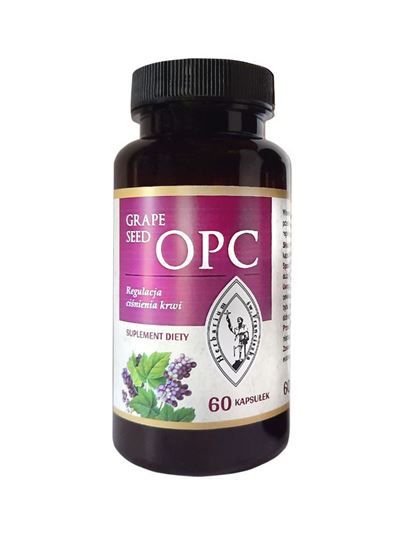 Obrazek GRAPE SEED OPC Regulacja ciśnienia krwi 60kaps.