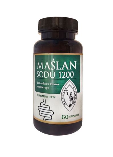 Obrazek MAŚLAN SODU 1200 Sól sodowa kwasu masłowego 60 kaps.