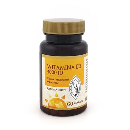 Obrazek Witamina D3 4000 IU 60 kaps.